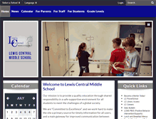 Tablet Screenshot of lcms.lewiscentral.org